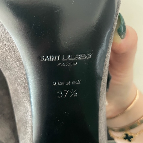 Saint Laurent Suede Gladiator Sandals - Picture 9 of 10